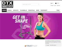 Tablet Screenshot of dtxfitness.com